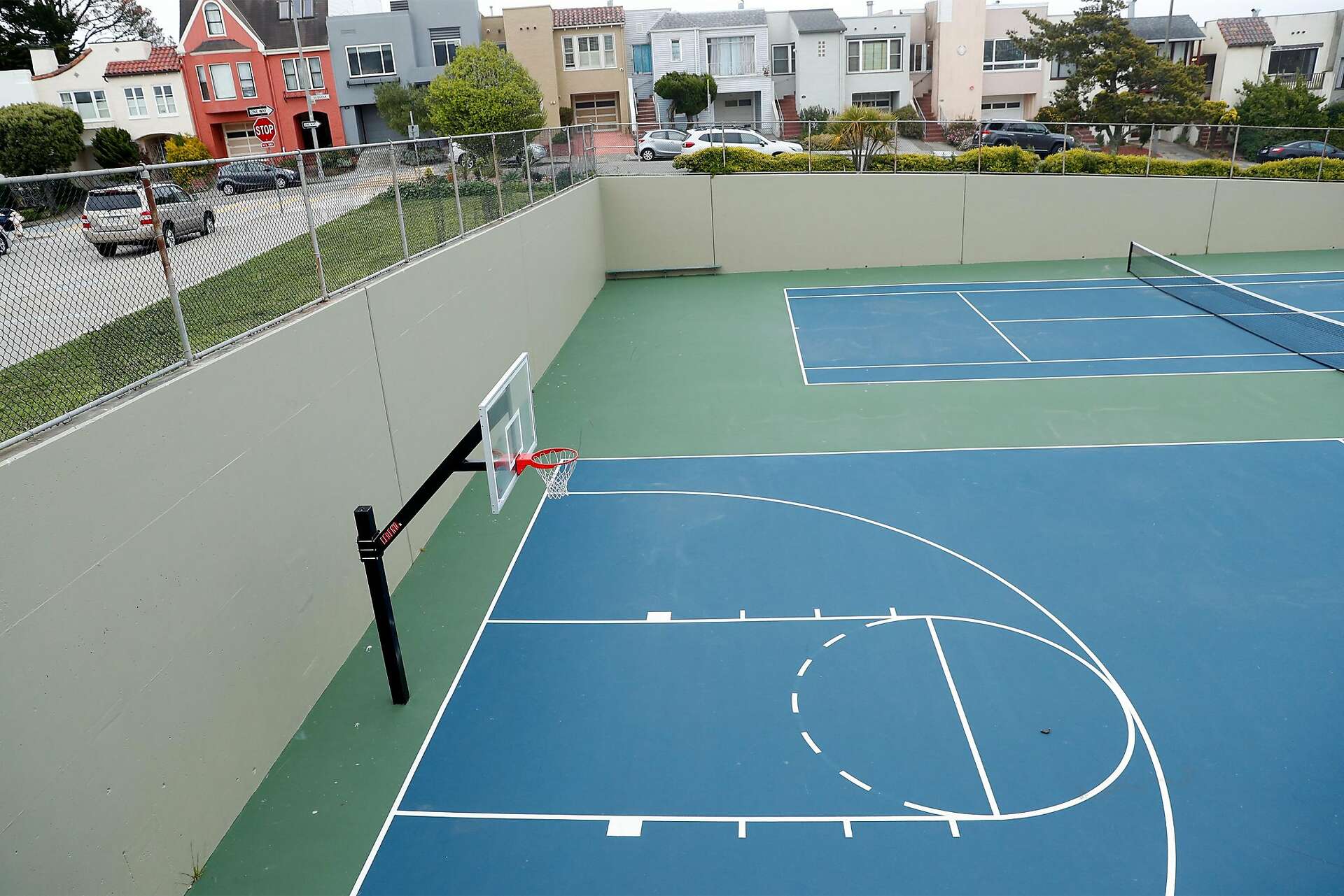 Play at Miraloma Tennis and Basketball Court